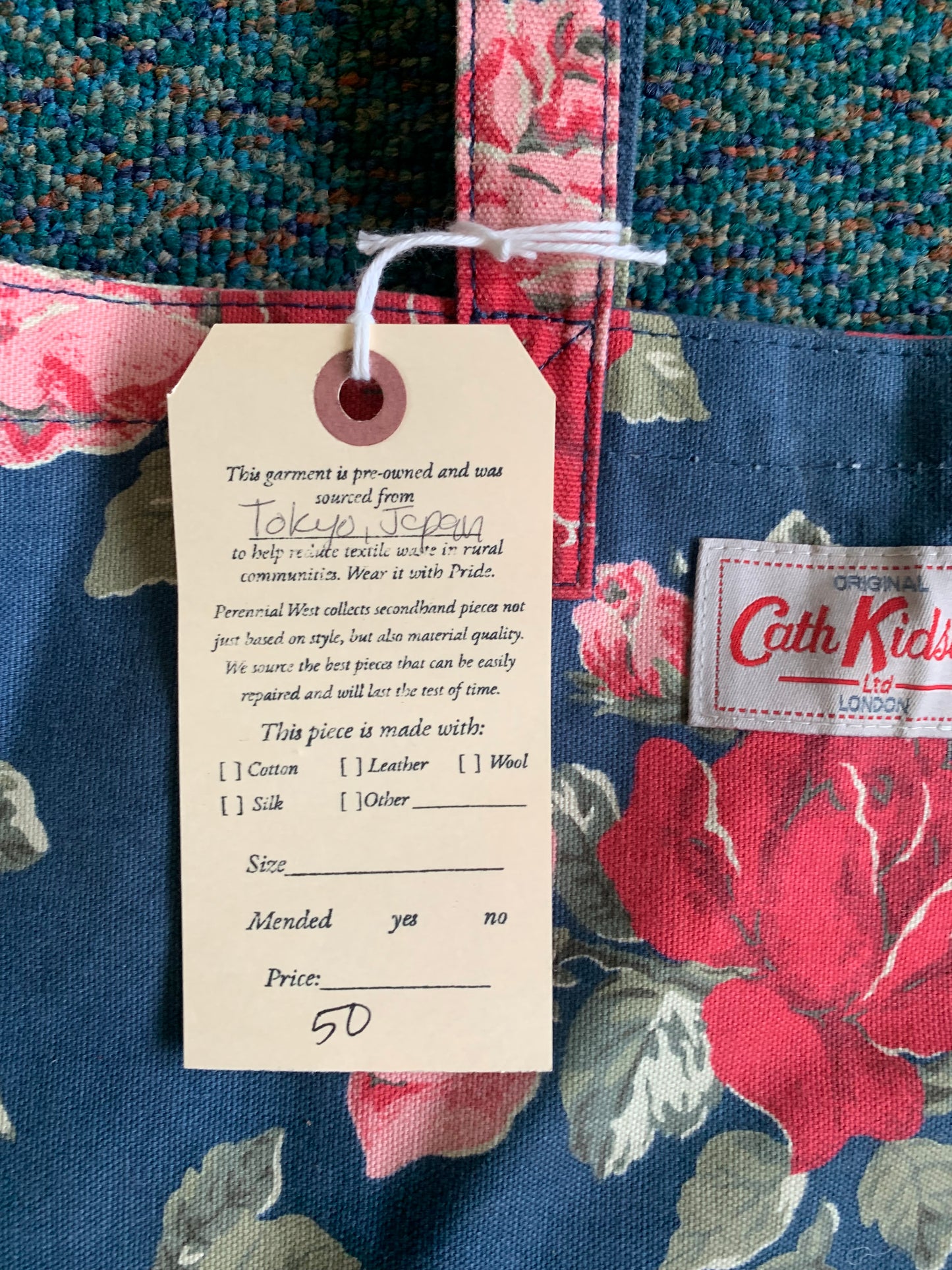 Cath Kidson Floral Print Tote Bag- Small