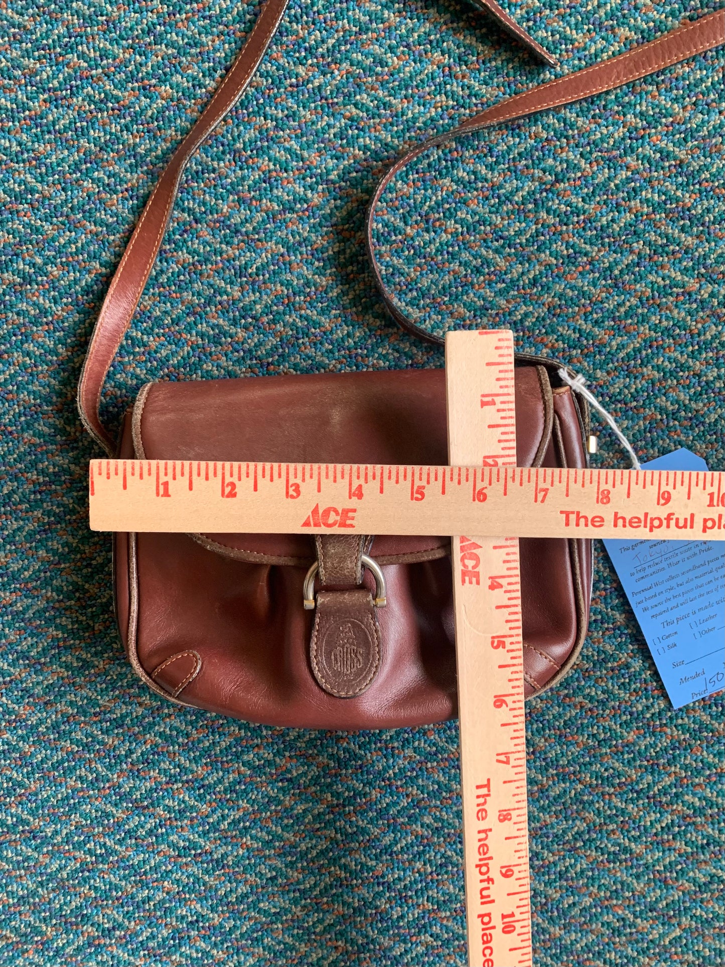 Vintage Mark Cross Leather Crossbody Bag