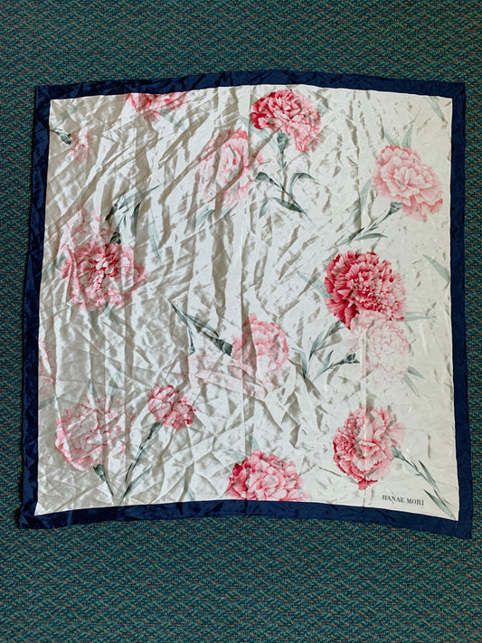 Japanese Silk Floral Scarf